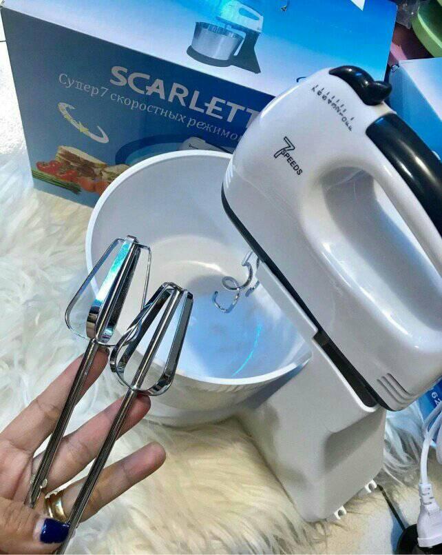 AUTHENTIC Table Stand Dough Mixer with Bowl Heavy Duty Hand Mixer with Stand  Scarlett Electric Mixer